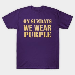 on sundays we wear purple T-Shirt